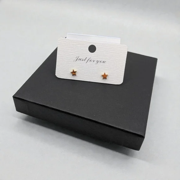Luxury La Mer Gift Box + 316L 18K Gold Necklace & Star Stud Earrings